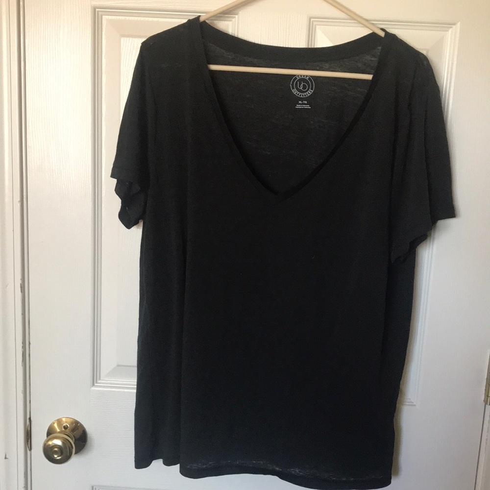 Urban outfitters shear v neck loose t shirt